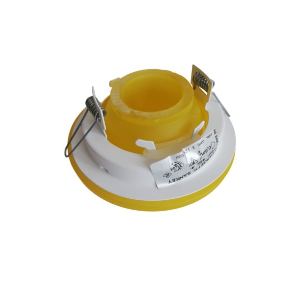 Foco de techo empotrable orientable Vit GX5 3 12V 50W en cristal amarillo